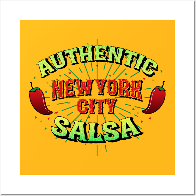 New York City Salsa Wall Art by karutees